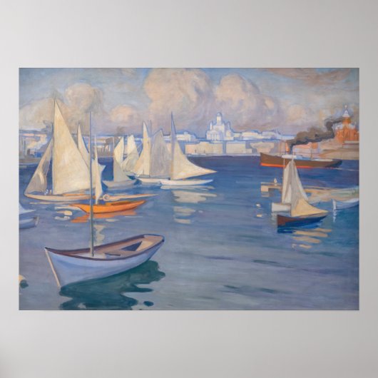 Poster Albert Edelfeel - Port d'Helsinki (Devant)
