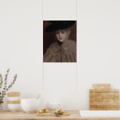 Poster Albert Edelfeel - Portrait d'une jeune femme (Cuisine)
