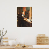 Poster Albert Edelfeldt — Louis Pasteur (1885) (Cuisine)