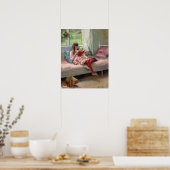 Poster Albert Edelfelt - Good Friends (Cuisine)