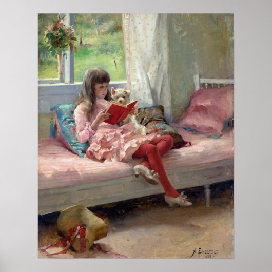 Poster Albert Edelfelt - Good Friends (Devant)
