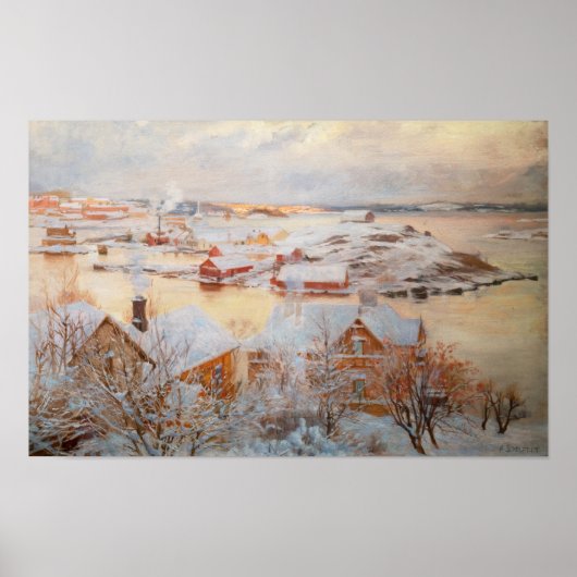 Poster Albert Edelfelt - Jour de décembre (Devant)
