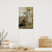 Poster Albert Edelfelt - Le Christ et Marie-Madeleine (Cuisine)