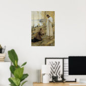 Poster Albert Edelfelt - Le Christ et Marie-Madeleine (Bureau à domicile)