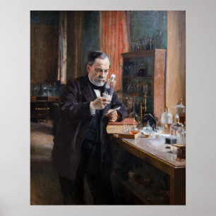 Poster Albert Edelfelt - Portrait of Louis Pasteur