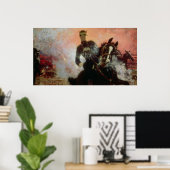 Poster Albert Ier Roi de Belgique dans le Premier Monde (Bureau à domicile)