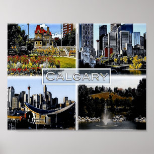 Poster Alberta - Canada - Mosaic -
