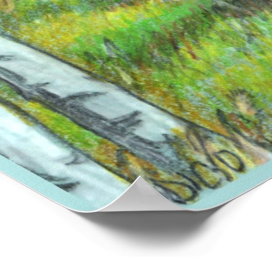 Poster Alberta Foothills Art Paysage Imprimer l'affiche (Coin)