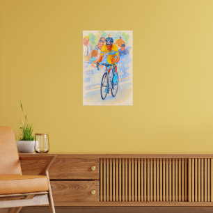 Poster Alberto Contador sommet du col de Navacerrada 2008