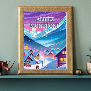 Poster Albiez Montrond : au Cœur des Alpes
