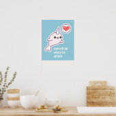 Poster Albino Narwhal (Cuisine)
