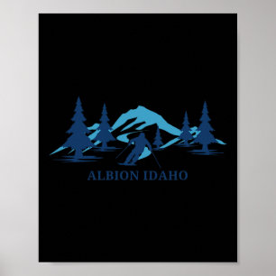 Poster Albion Idaho Station de ski Ski
