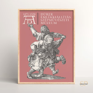 Poster Albrecht Dürer Danser Allemand Paysan Couple Art J