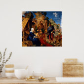 Poster Albrecht Durer L'Adoration des Mages (Cuisine)