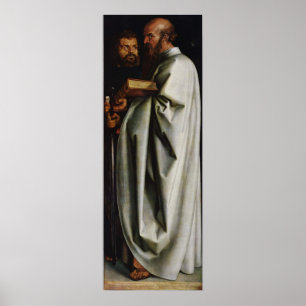 Poster Albrecht Durer les quatre apôtres redressent le