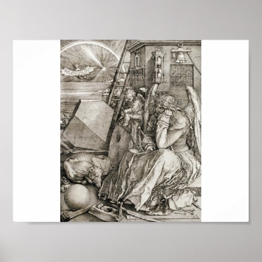 Poster Albrecht Durer - Melancholia (Devant)