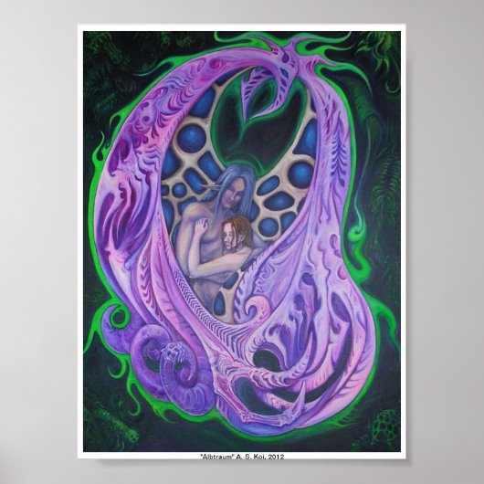 Poster "Albtraum" A. S. Koi (Devant)