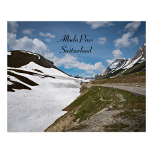 Poster Albula Pass, Suisse
