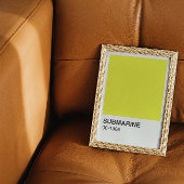 Poster Album de chanson jaune - Bordure blanche