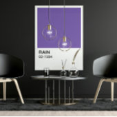 Poster Album de chanson violet - Bordure blanche