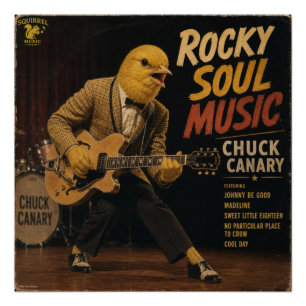 Poster Album de Chuck Canary : une parodie