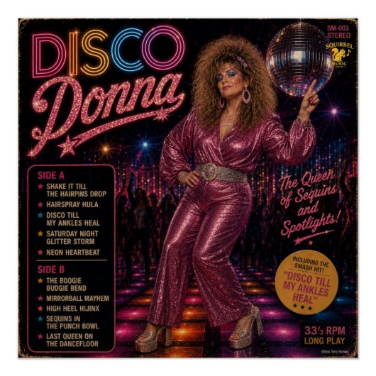 Poster Album Disco Donna (Devant)