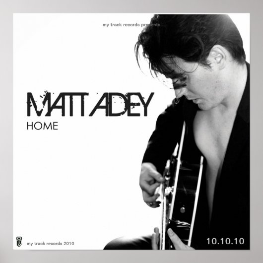 POSTER ALBUM 'HOME' COUVRE MATT ADEY (Devant)