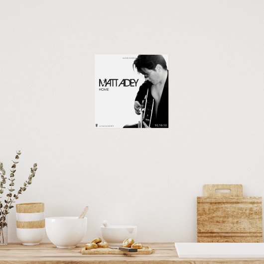 POSTER ALBUM 'HOME' COUVRE MATT ADEY (Cuisine)