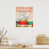 Poster Albuquerque New Mexico Skyline SG (Cuisine)