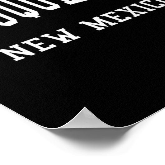 Poster Albuquerque - New Mexico - Throwback Design - Clic (Coin)