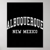 Poster Albuquerque - New Mexico - Throwback Design - Clic (Devant)