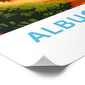 Poster Albuquerque Nouveau-Mexique Imprimer (Coin)