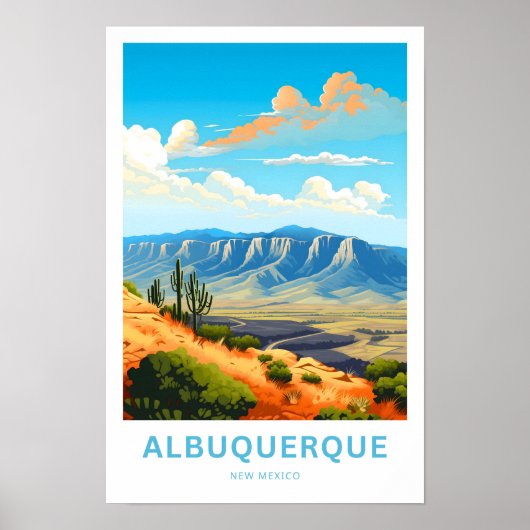Poster Albuquerque Nouveau-Mexique Imprimer (Devant)