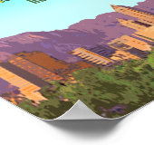 Poster Albuquerque Nouveau-Mexique Vintage (Coin)