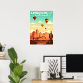 Poster Albuquerque vintage (Bureau à domicile)