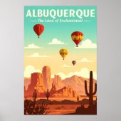 Poster Albuquerque vintage (Devant)