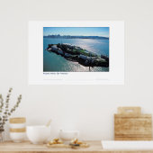 Poster Alcatraz avec la ville (Cuisine)