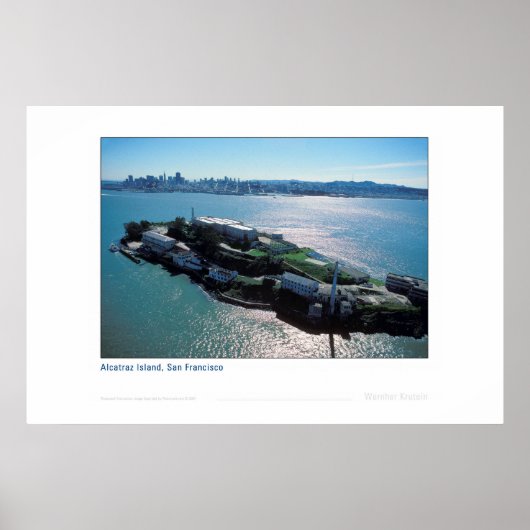 Poster Alcatraz avec la ville (Devant)