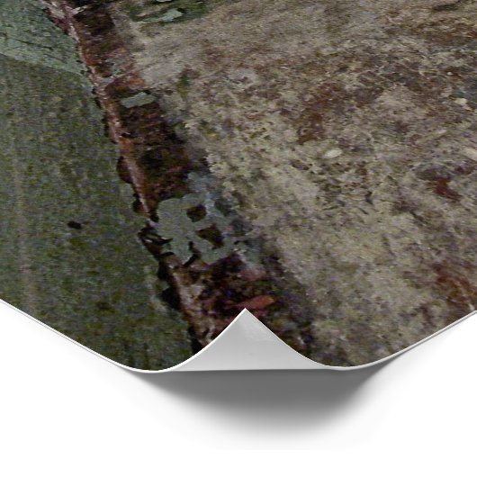 Poster Alcatraz cellule vandalisée (Coin)