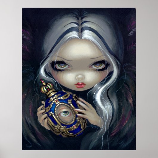 Poster Alchimie Angel 4 ART IMPRIMER fée gothique à sourc (Devant)