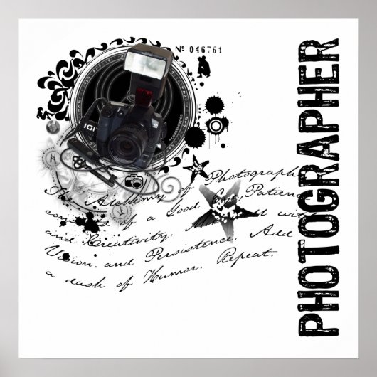 Poster Alchimie de la photographie (Photographe) (Devant)