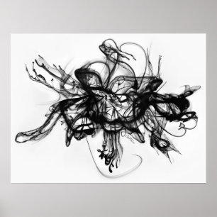 Poster Alchimie - Encre dans l'eau