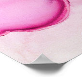 Poster Alcool encre texture marine. L'art contemporain. (Coin)