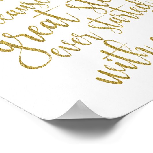 Poster Alcool parce qu'aucune grande histoire 8x10 Mariag (Coin)