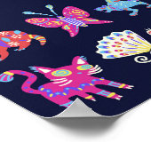 Poster Alebrije personnalisée Animaux mexicains Art popul (Coin)