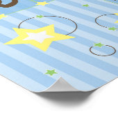 Poster Alef Beis (lichtblauw) (Hoek)