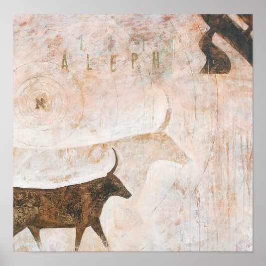 Poster ALEPH 100x100 cm (Devant)