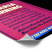 Poster Alerte au paludisme (Coin)