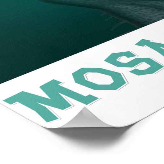 Poster Alerte Mosasaururus ! (Coin)