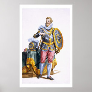 Poster Alessandro Farnese (1546-92) duc de Parme de 'R